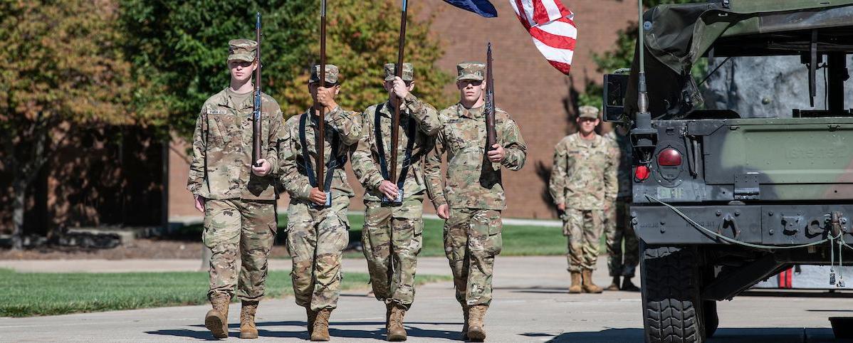 ROTC color guard